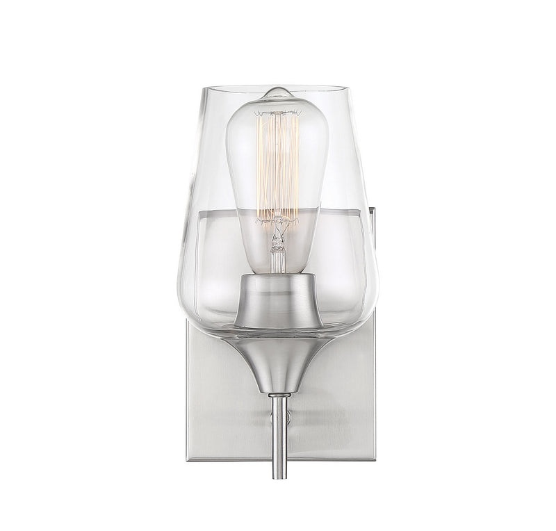 Savoy House 9-4030-1-SN One Light Wall Sconce, Satin Nickel (5)