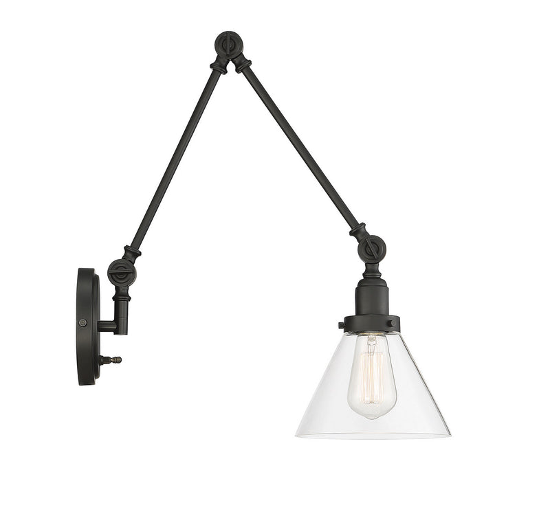 Savoy House 9-9131CP-1-89 One Light Wall Sconce, Matte Black (3)