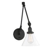 Savoy House 9-9131CP-1-89 One Light Wall Sconce, Matte Black
