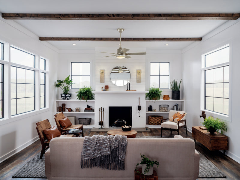 Kichler 300052NI 52"Ceiling Fan, Brushed Nickel (2)