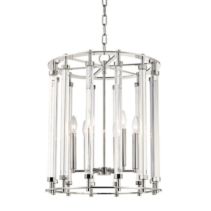 Hudson Valley 2818-PN Haddon Six Light Pendant, Polished Nickel Main Image.jpg