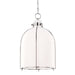 Hudson Valley 7314-PN Eldridge One Light Pendant, Polished Nickel Main Image.jpg