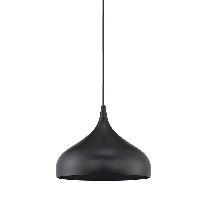 Shoppers Lighting SH70075MBK Mckenna One Light Mini Pendant, Matte Black Alternate Image.jpg