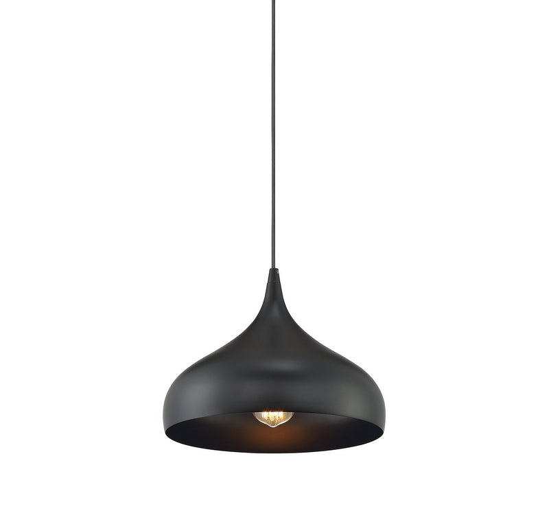 Shoppers Lighting SH70075MBK Mckenna One Light Mini Pendant, Matte Black Alternate Image 3.jpg
