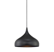 Shoppers Lighting SH70075MBK Mckenna One Light Mini Pendant, Matte Black Main Image.jpg