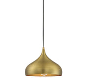 Shoppers Lighting SH70075NB Mckenna One Light Mini Pendant, Natural Brass Main Image.jpg