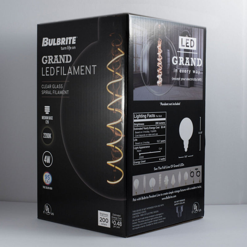 Bulbrite 776302 Filaments: Light Bulb Clear Alternate Image 2.jpg