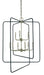 Framburg 5429 SP/MBLACK Montrose Nine Light Foyer Chandelier, Satin Pewter With Matte Black Main Image.jpg