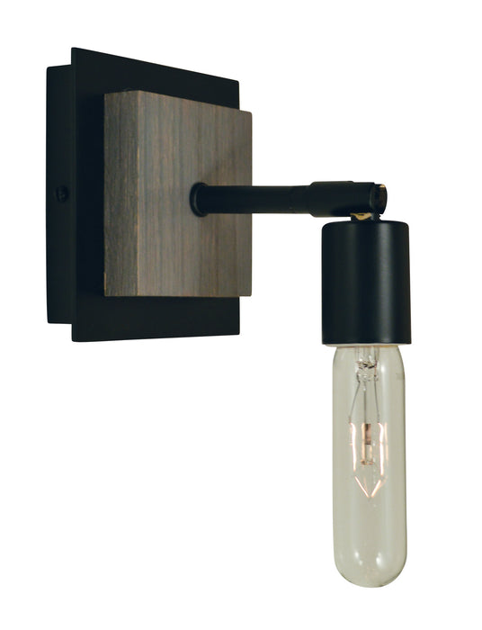 Framburg 5437 MBLACK Loft One Light Wall Sconce, Matte Black Main Image.jpg