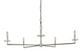 Framburg 5450 PN Muse Five Light Chandelier, Polished Nickel Main Image.jpg