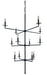 Framburg 5452 MBLACK Muse 12 Light Foyer Chandelier, Matte Black Main Image.jpg