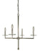 Framburg 5454 PN Muse Four Light Chandelier, Polished Nickel Main Image.jpg