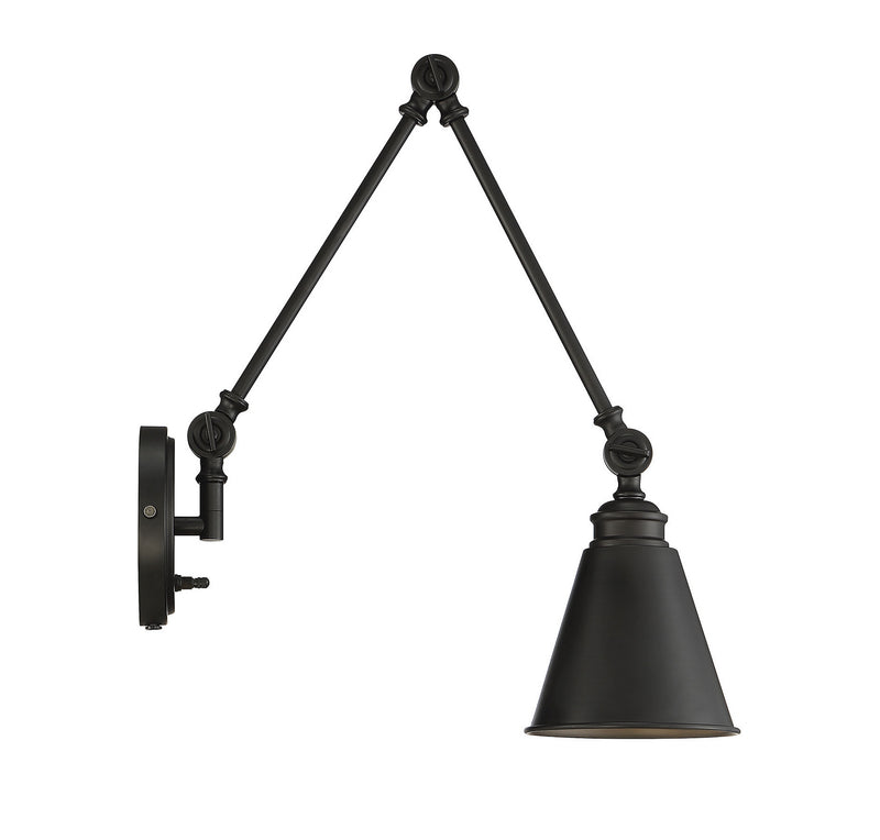 Savoy House 9-961CP-1-89 One Light Wall Sconce, Matte Black (3)
