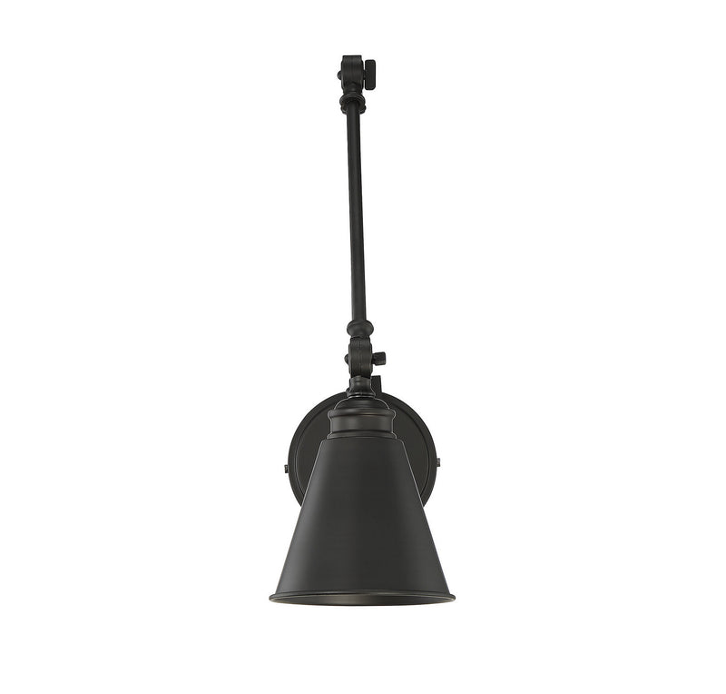 Savoy House 9-961CP-1-89 One Light Wall Sconce, Matte Black (4)