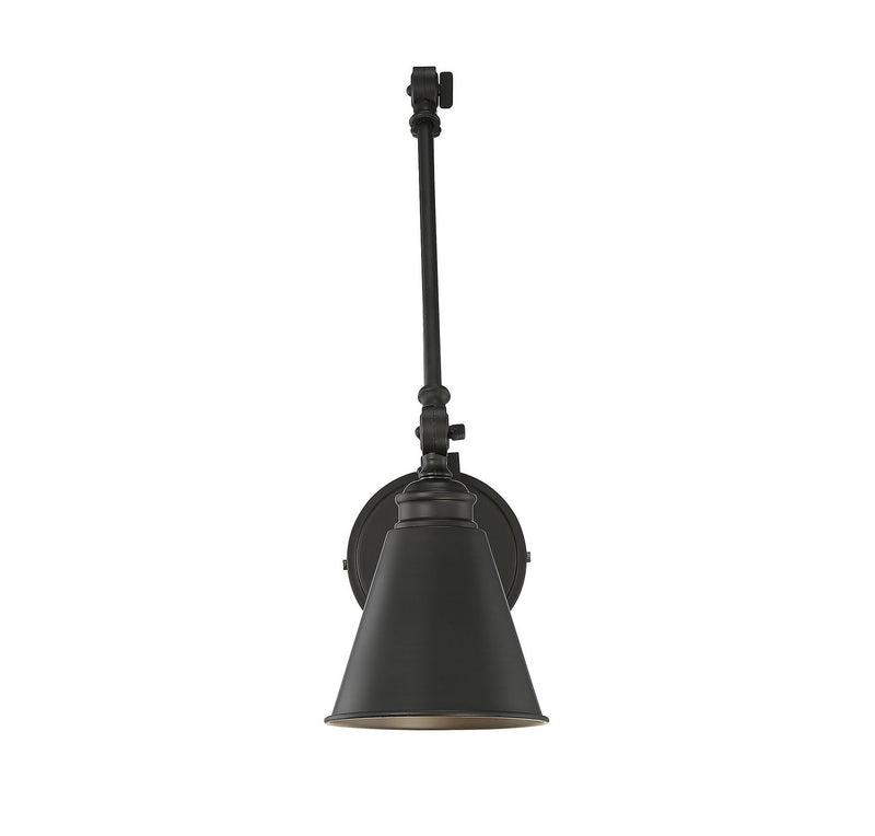 Savoy House 9-961CP-1-89 One Light Wall Sconce, Matte Black (5)