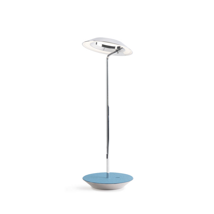 Koncept RYO-SW-CRM-AZF-DSK Royyo LED Desk Lamp, Chrome Body, Azure Felt Main Image.jpg