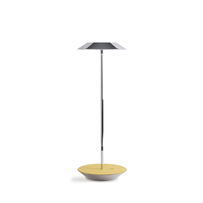 Koncept RYO-SW-CRM-HDF-DSK Royyo LED Desk Lamp, Chrome Body, Honeydew Felt Main Image.jpg