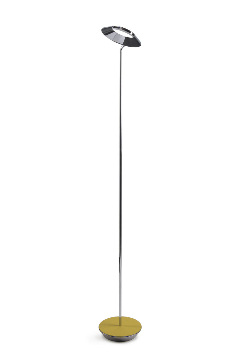 Koncept RYO-SW-CRM-HDF-FLR Royyo LED Floor Lamp, Chrome Body, Honeydew Felt Main Image.jpg