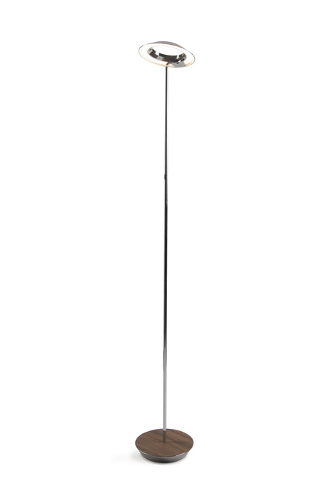 Koncept RYO-SW-CRM-OWT-FLR Royyo LED Floor Lamp, Chrome Body, Oiled Walnut Main Image.jpg