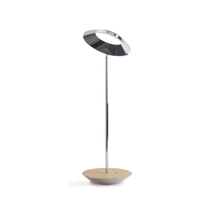 Koncept RYO-SW-CRM-WOK-DSK Royyo LED Desk Lamp, Chrome Body, White Oak Main Image.jpg