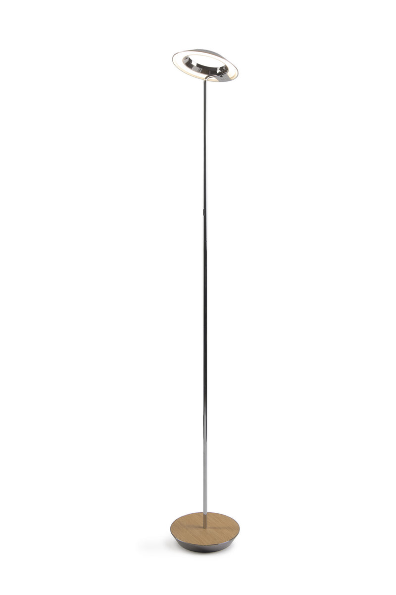 Koncept RYO-SW-CRM-WOK-FLR Royyo LED Floor Lamp, Chrome Body, White Oak Main Image.jpg