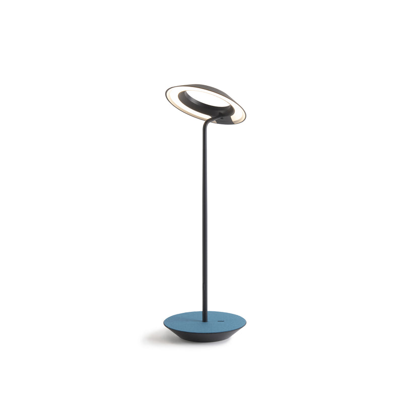 Koncept RYO-SW-MTB-AZF-DSK Royyo LED Desk Lamp, Matte Black Body, Azure Felt Main Image.jpg