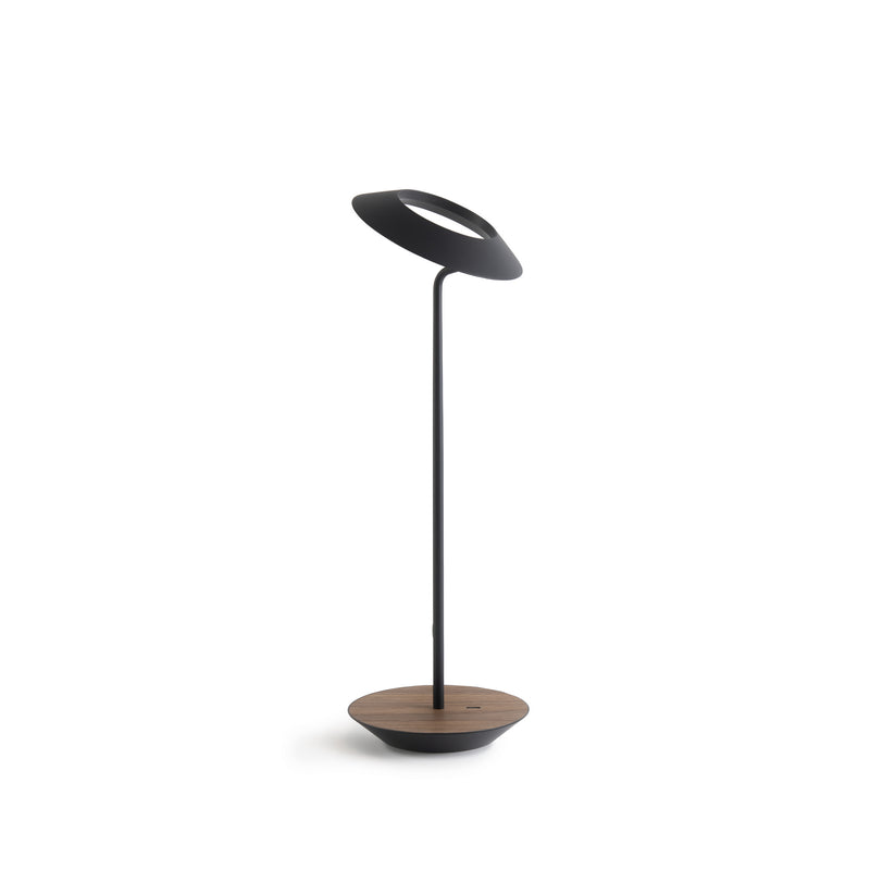Koncept RYO-SW-MTB-OWT-DSK Royyo LED Desk Lamp, Matte Black Body, Oiled Walnut Main Image.jpg