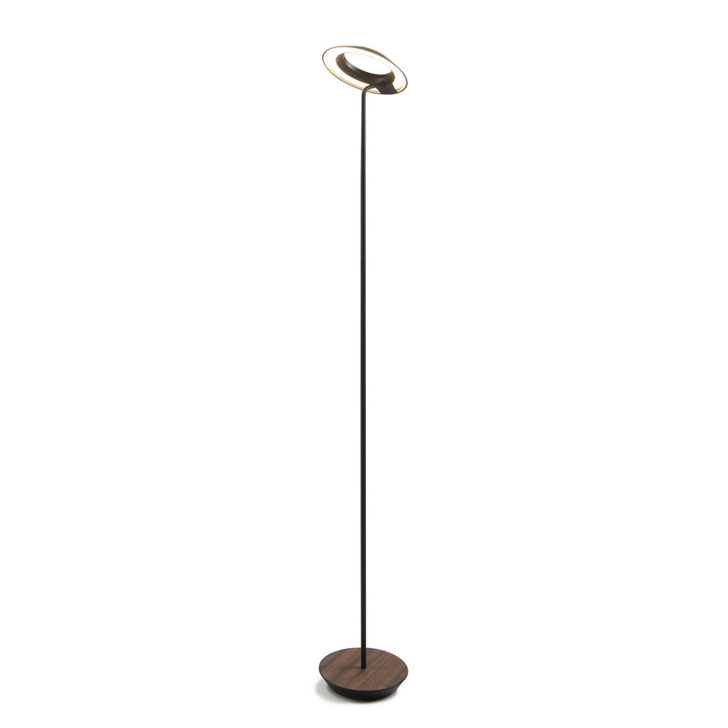Koncept RYO-SW-MTB-OWT-FLR Royyo LED Floor Lamp, Matte Black Body, Oiled Walnut Main Image.jpg