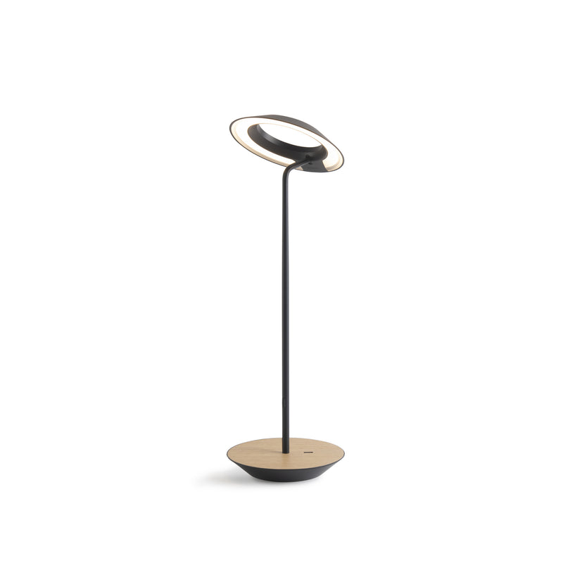 Koncept RYO-SW-MTB-WOK-DSK Royyo LED Desk Lamp, Matte Black Body, White Oak Main Image.jpg