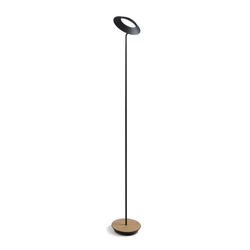 Koncept RYO-SW-MTB-WOK-FLR Royyo LED Floor Lamp, Matte Black Body, White Oak Main Image.jpg