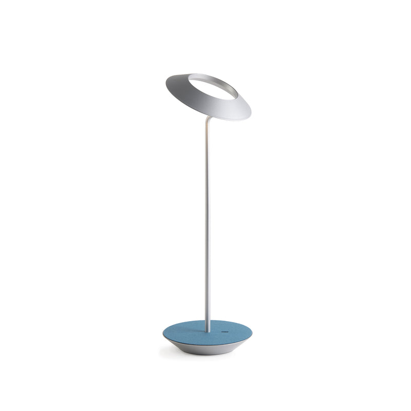 Koncept RYO-SW-SIL-AZF-DSK Royyo LED Desk Lamp, Silver Body, Azure Felt Main Image.jpg