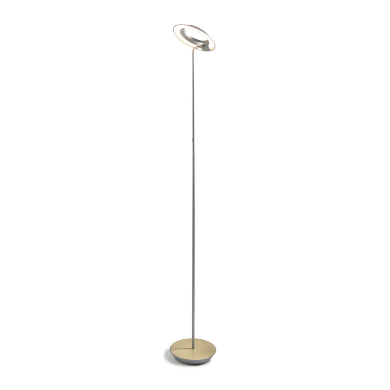 Koncept RYO-SW-SIL-BRS-FLR Royyo LED Floor Lamp, Silver Body, Brass Main Image.jpg