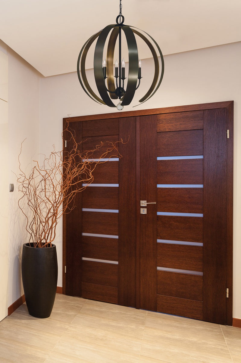 Framburg 4779 MB/HB Venus Six Light Foyer Chandelier, Mahogany Bronze Alternate Image.jpg