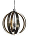 Framburg 4779 MB/HB Venus Six Light Foyer Chandelier, Mahogany Bronze Main Image.jpg