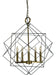 Framburg 4705 MB/AB Etoile Five Light Chandelier, Mahogany Bronze with Antique Brass Main Image.jpg