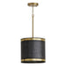 Capital Lighting 335611GB Barrow One Light Pendant, Galvanized Black and True Brass Main Image.jpg