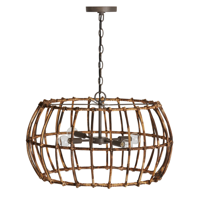 Capital Lighting 335742BY Sanibel Four Light Pendant, Blazed Rattan and Nordic Grey Main Image.jpg