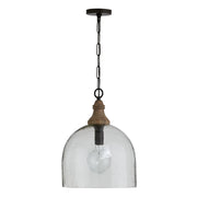 Capital Lighting 336011YP-485 Inglewood One Light Pendant, Grey Wash and Dark Pewter Main Image.jpg