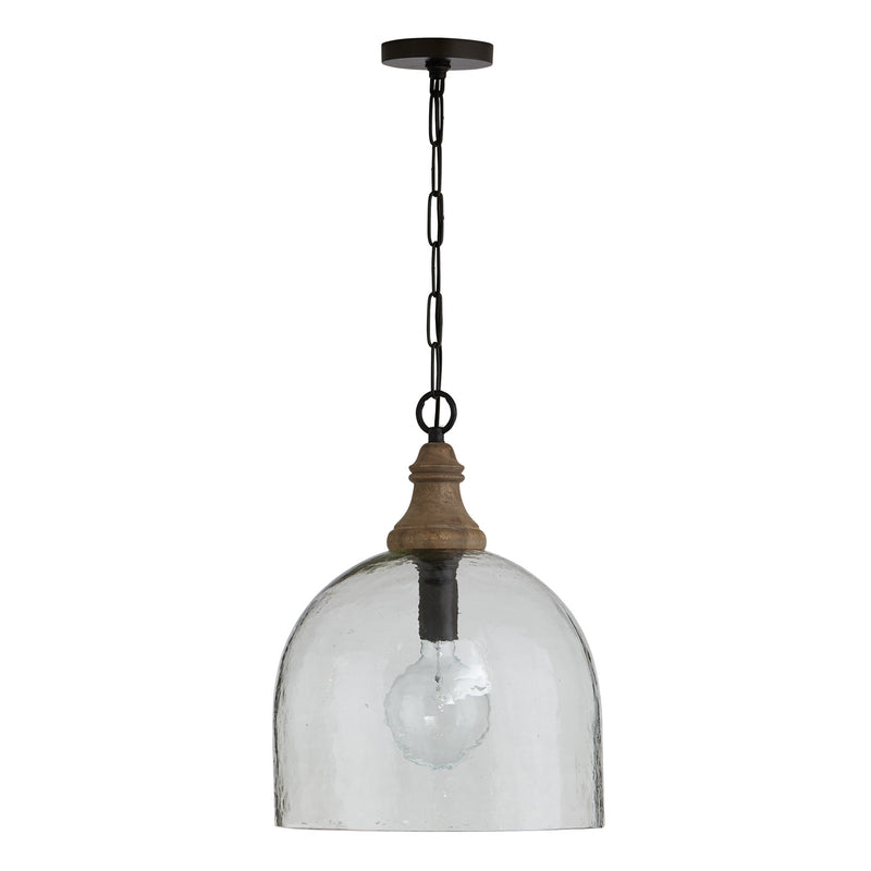 Capital Lighting 336011YP-485 Inglewood One Light Pendant, Grey Wash and Dark Pewter Main Image.jpg