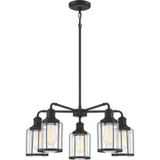 Quoizel LUD5026EK Ludlow Five Light Chandelier, Earth Black Main Image.jpg