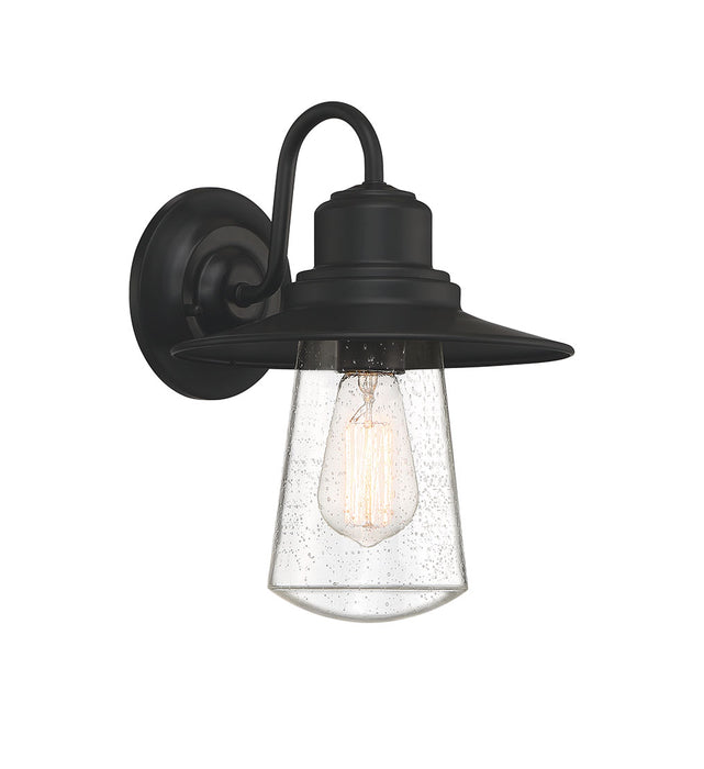 Quoizel RAD8410MBK Radford One Light Outdoor Wall Lantern, Matte Black Main Image.jpg