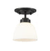 Z-Lite 443F1-MB Ashton One Light Flush Mount, Matte Black Main Image.jpg