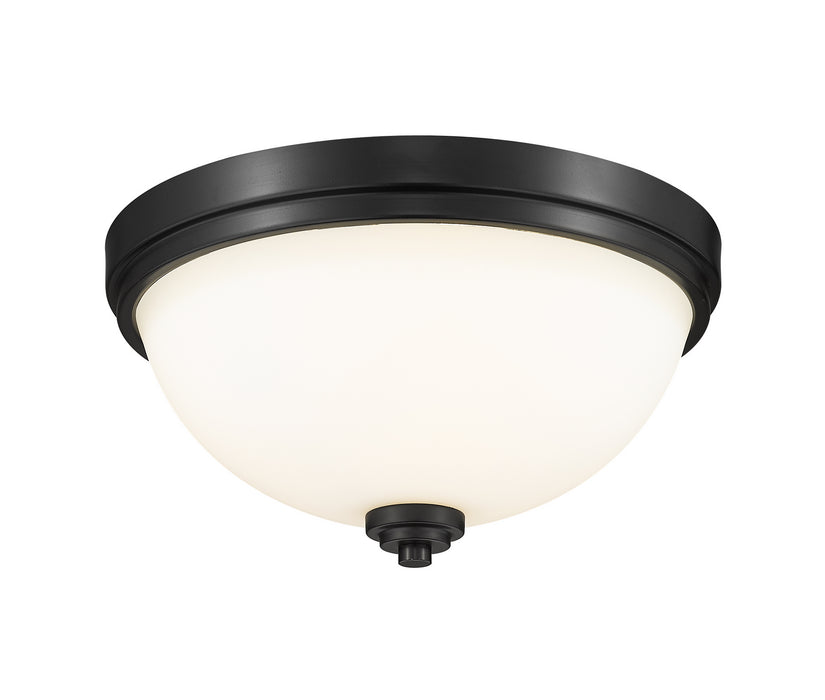 Z-Lite 443F2-MB Ashton Two Light Flush Mount, Matte Black Main Image.jpg