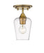 Z-Lite 473F1-OBR Joliet One Light Flush Mount, Olde Brass Main Image.jpg