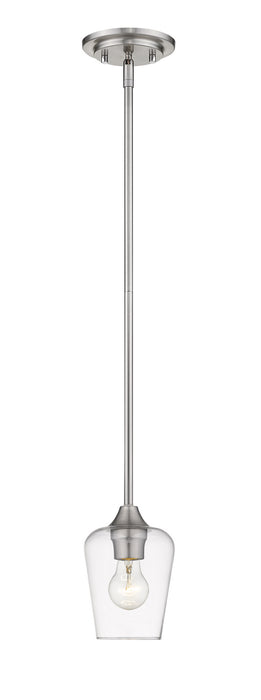 Z-Lite 473MP-BN Joliet One Light Mini Pendant, Brushed Nickel Main Image.jpg