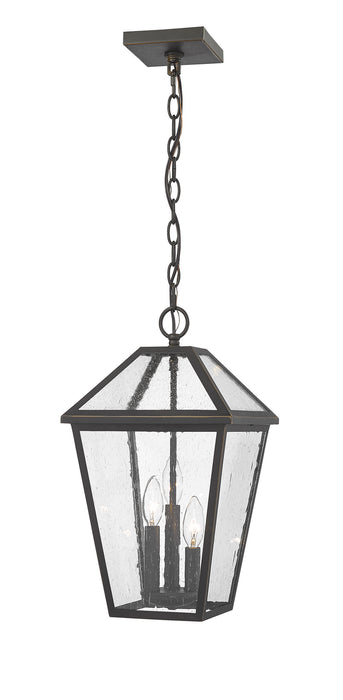 Z-Lite 579CHB-ORB Talbot Three Light Outdoor Chain Mount Ceiling Fixture, Oil Rubbed Bronze Main Image.jpg