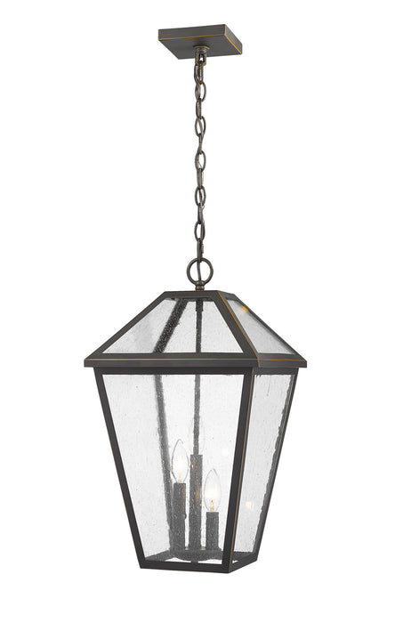 Z-Lite 579CHXL-ORB Talbot Three Light Outdoor Chain Mount Ceiling Fixture, Oil Rubbed Bronze Main Image.jpg