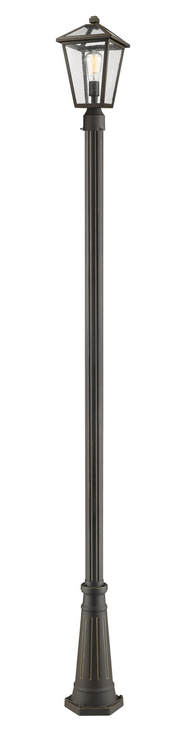 Z-Lite 579PHMR-519P-ORB Talbot One Light Outdoor Post Mount, Oil Rubbed Bronze Main Image.jpg