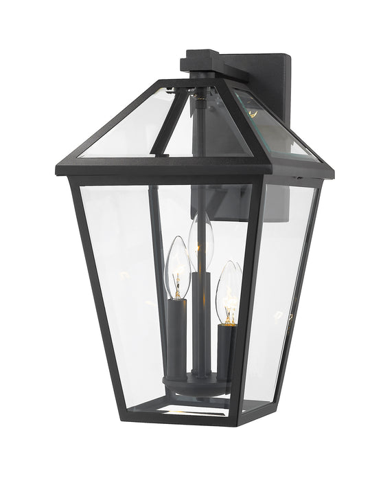 Z-Lite 579XL-BK Talbot Three Light Outdoor Wall Sconce, Black Main Image.jpg