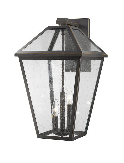 Z-Lite 579XL-ORB Talbot Three Light Outdoor Wall Sconce, Oil Rubbed Bronze Main Image.jpg